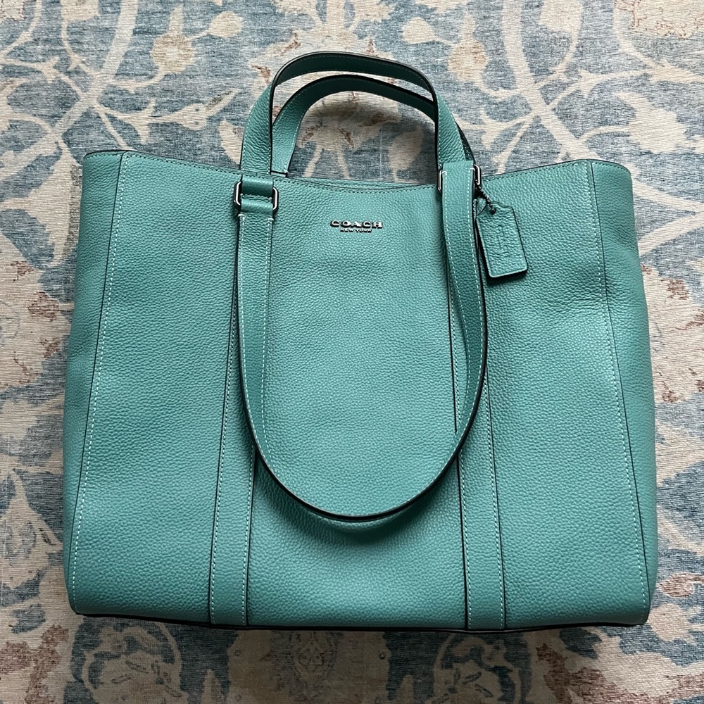 Turquoise Coach NWT tote bag